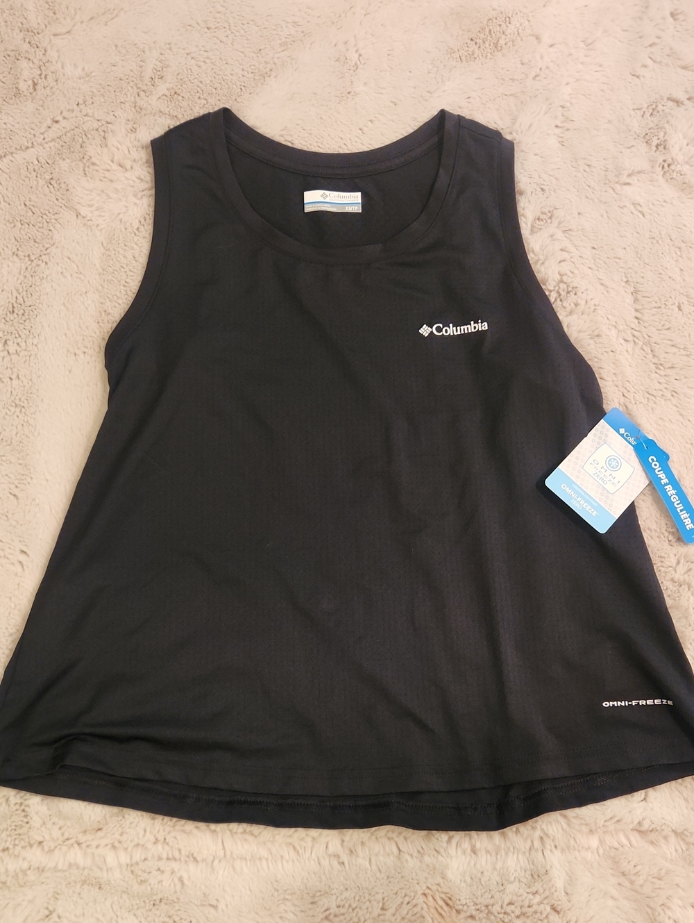 Columbia Black Sleeveless Omni-Freeze Active Tank